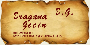 Dragana Gecin vizit kartica